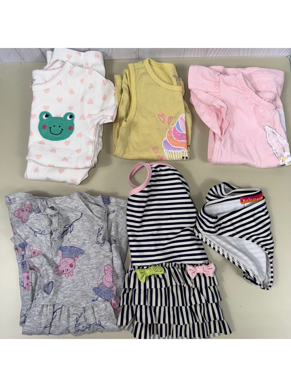 Girls 3T Clothing Lot Kate Mack Peppa Pig Carters
